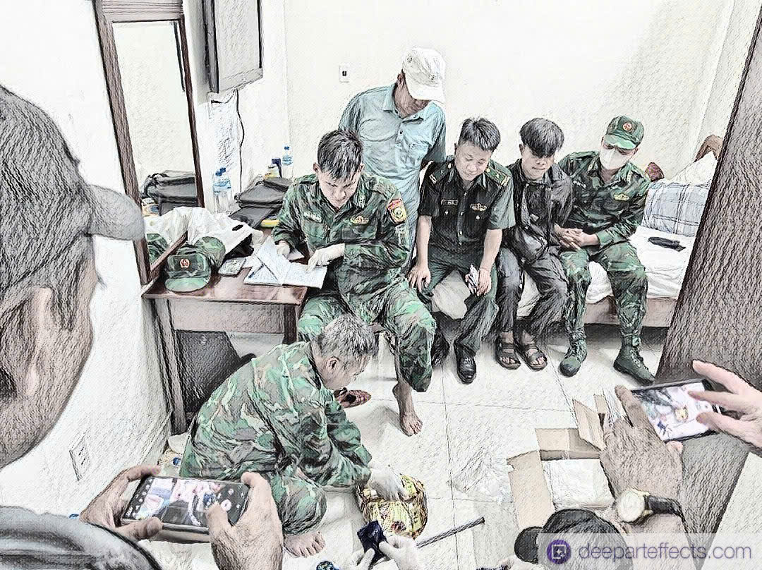 Đối tượng TonSakSith LatXaKham bị bắt giữ cùng tang vật 40.000 viên ma túy tổng hợp hiệu WY và 03kg ma túy tổng hợp dạng đá.
