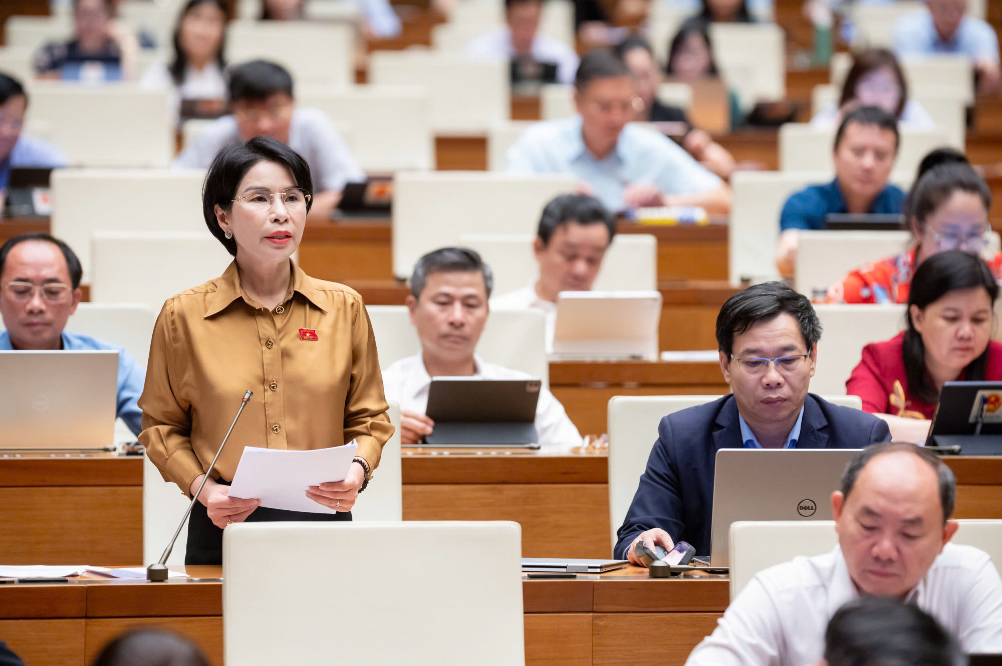 ĐBQH Trần Thị Nhị Hà (đoàn Hà Nội) - ảnh: Media Quốc hội
