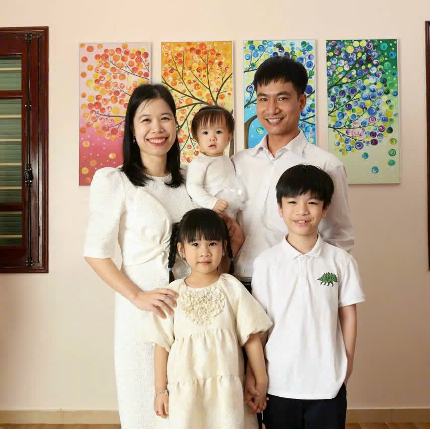 Gia đình nhỏ của anh Thắng - chị Nga - Ảnh do nhân vật cung cấp