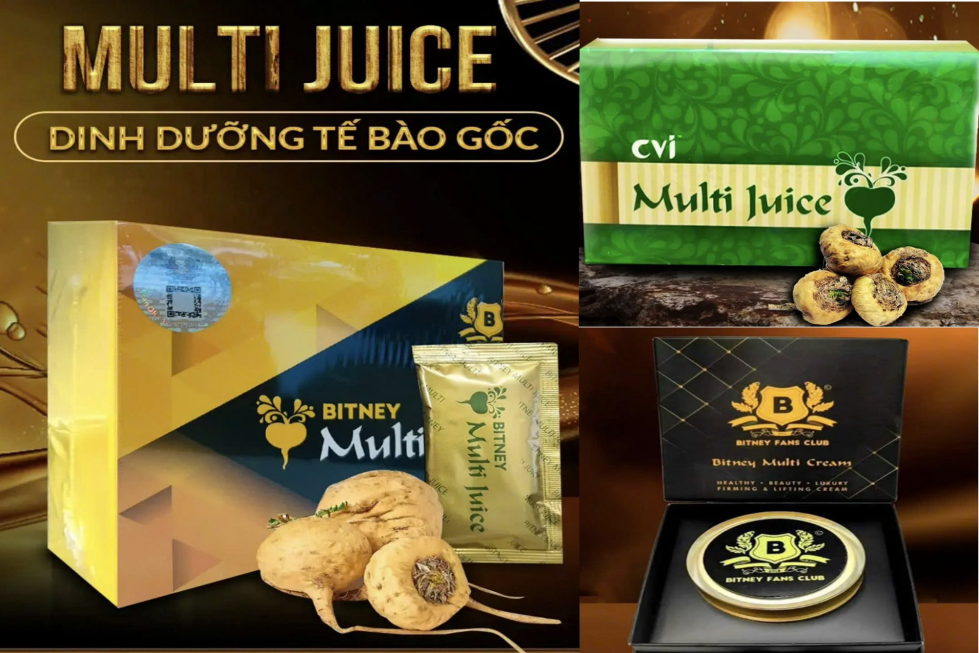 Các sản phẩm được công ty đa cấp quảng cáo - Ảnh: CACC