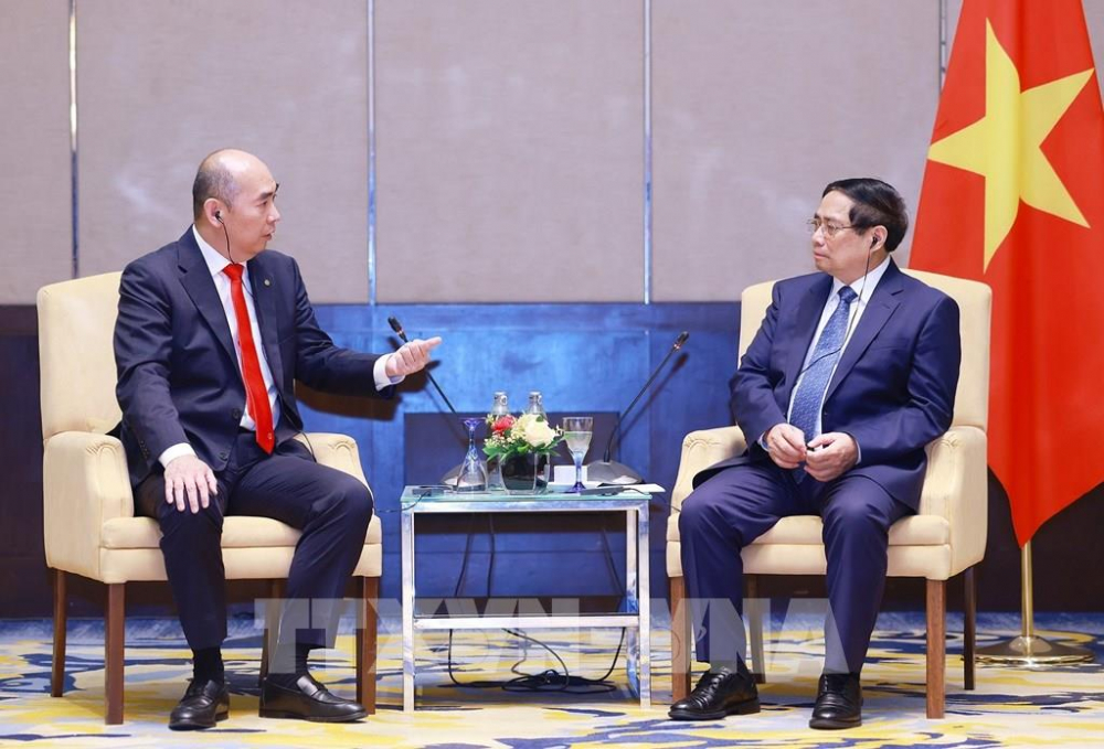 Thủ tướng Phạm Minh Chính làm việc với các doanh nghiệp hàng đầu Malaysia Thủ tướng Phạm Minh Chính tiếp Chủ tịch Hiệp hội Thương mại và Công nghiệp Hoa kiều tại Malaysia Datuk Ng Yih Pyng. Ảnh: Dương Giang-TTXVN