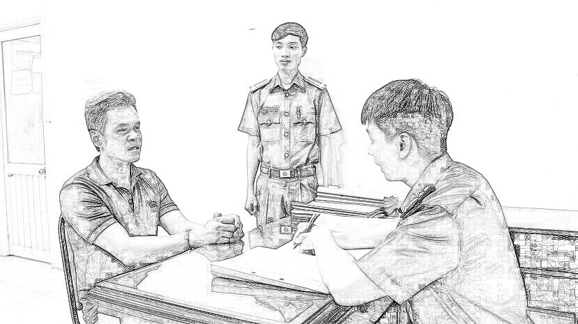 Phong tại cơ quan công an. Ảnh: CACC.