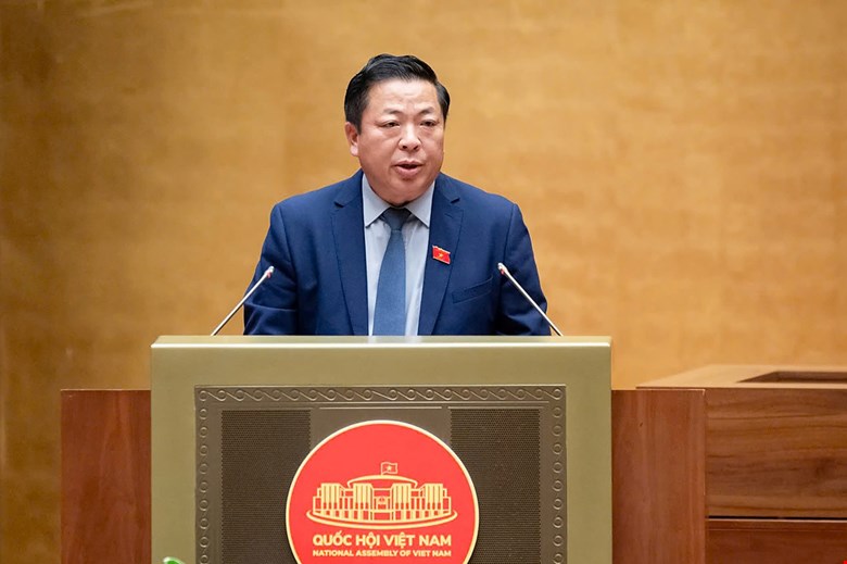 Bộ trưởng Trần Hồng Minh (ảnh: Media Quốc hội)