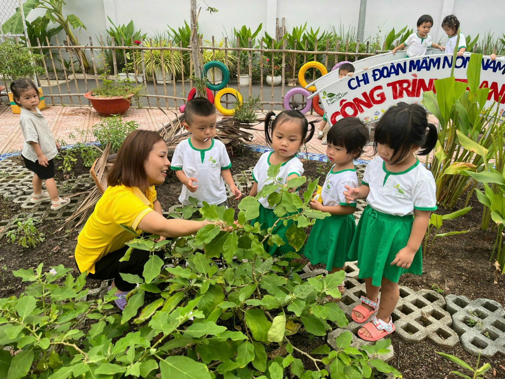 Trẻ mầm non Trường mầm non Nam Sài Gòn (quận 7) - Ảnh: T.T.