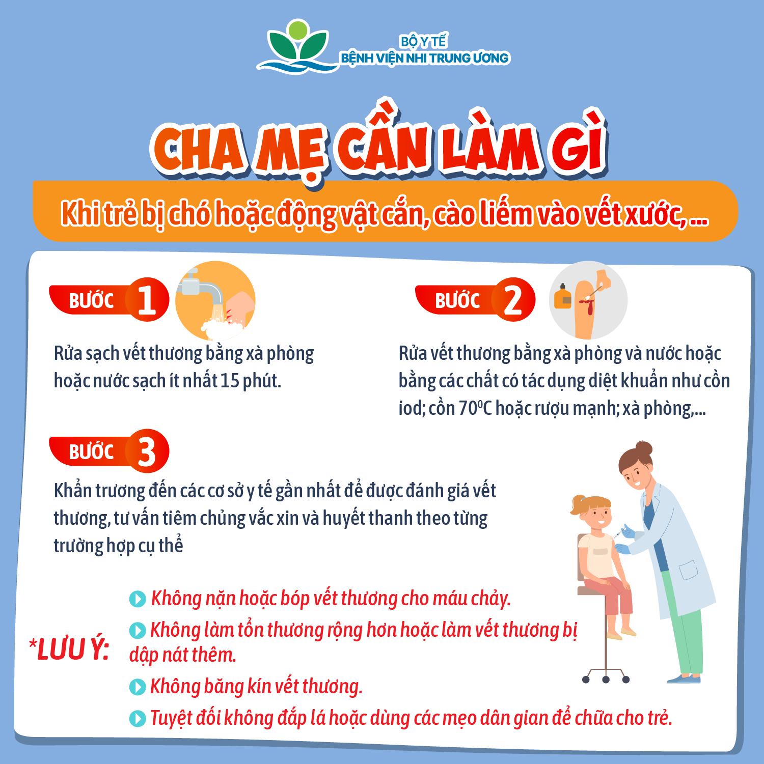 Bệnh viện khuyến cáo khi bị chó cắn