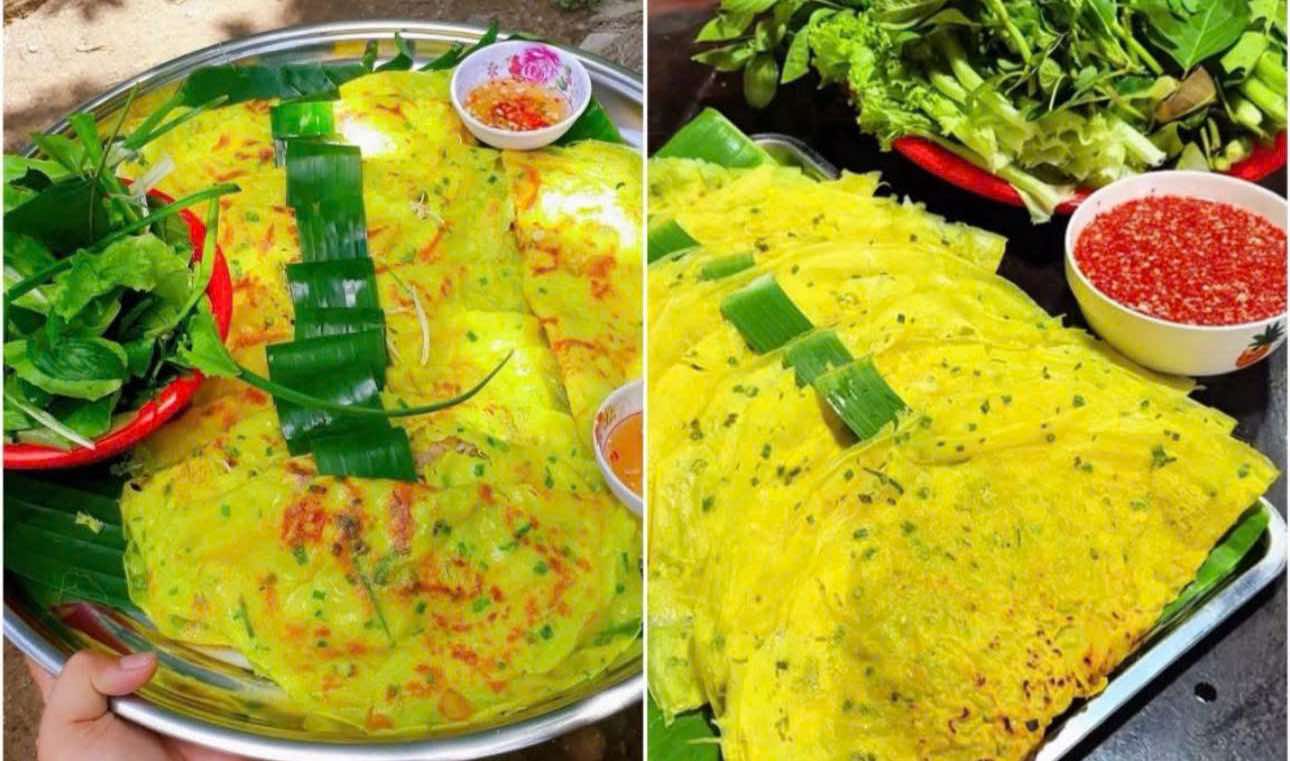 Bánh xèo, món ăn quen thuộc ngày Tết Đoan Ngọ
