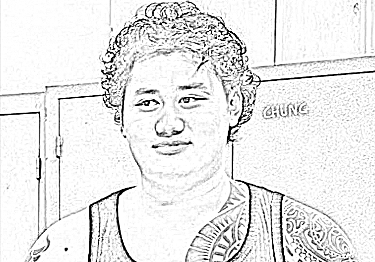 Bùi Lam Anh tại cơ quan công an - Ảnh:CACC