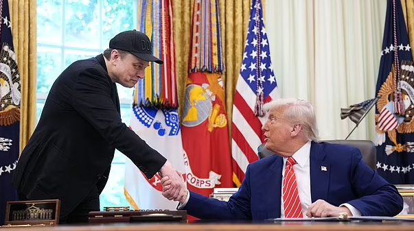 Tổng thống Trump và Elon Musk trong buổi chia tay ngày 31/5