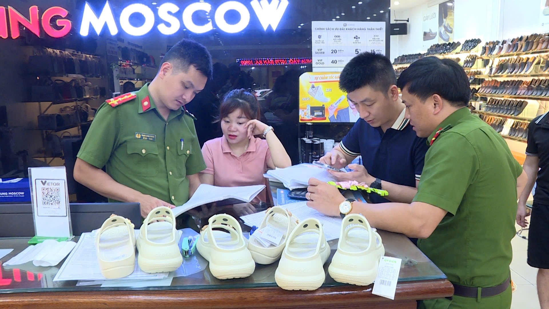 Cửa hàng Tùng Moscow tại Thanh Hóa bị chuyển hồ sơ sang công an điều tra - Ảnh: Cục Quản lý và Phát triển thị trường trong nước