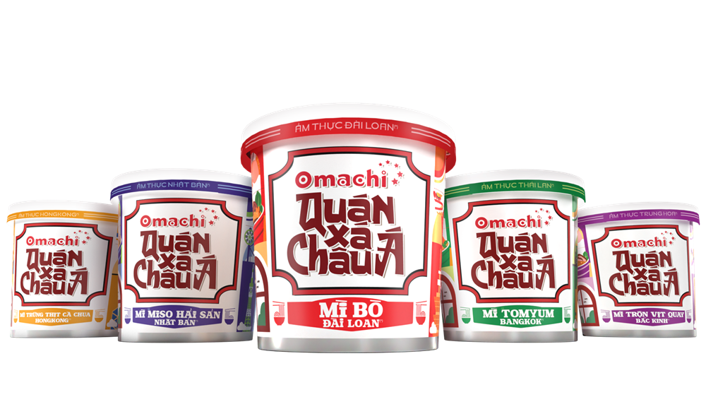 Hộp Đồ Ăn Quán Xá Châu Á của Omachi - khởi đầu là 5 món ngon đặc trưng ở châu Á đã được Omachi “đóng hộp” thông qua công nghệ sấy lạnh