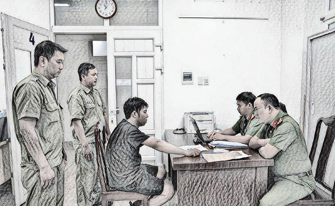 : Cơ quan điều tra Công an thành phố Huế lấy lời khai đối tượng Lộc