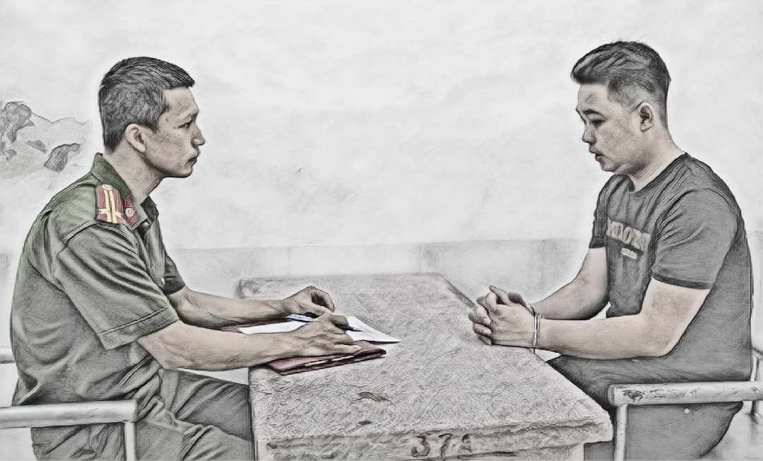 Trần Tuấn Anh làm việc với cơ quan công an - Ảnh công an cung cấp