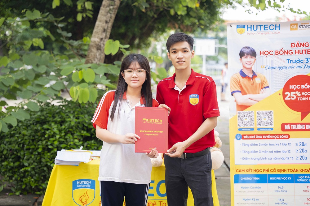 HUTECH nhận hồ sơ đăng ký học bổng trị giá 25% toàn khóa đến 30/6 - Ảnh: HUTECH
