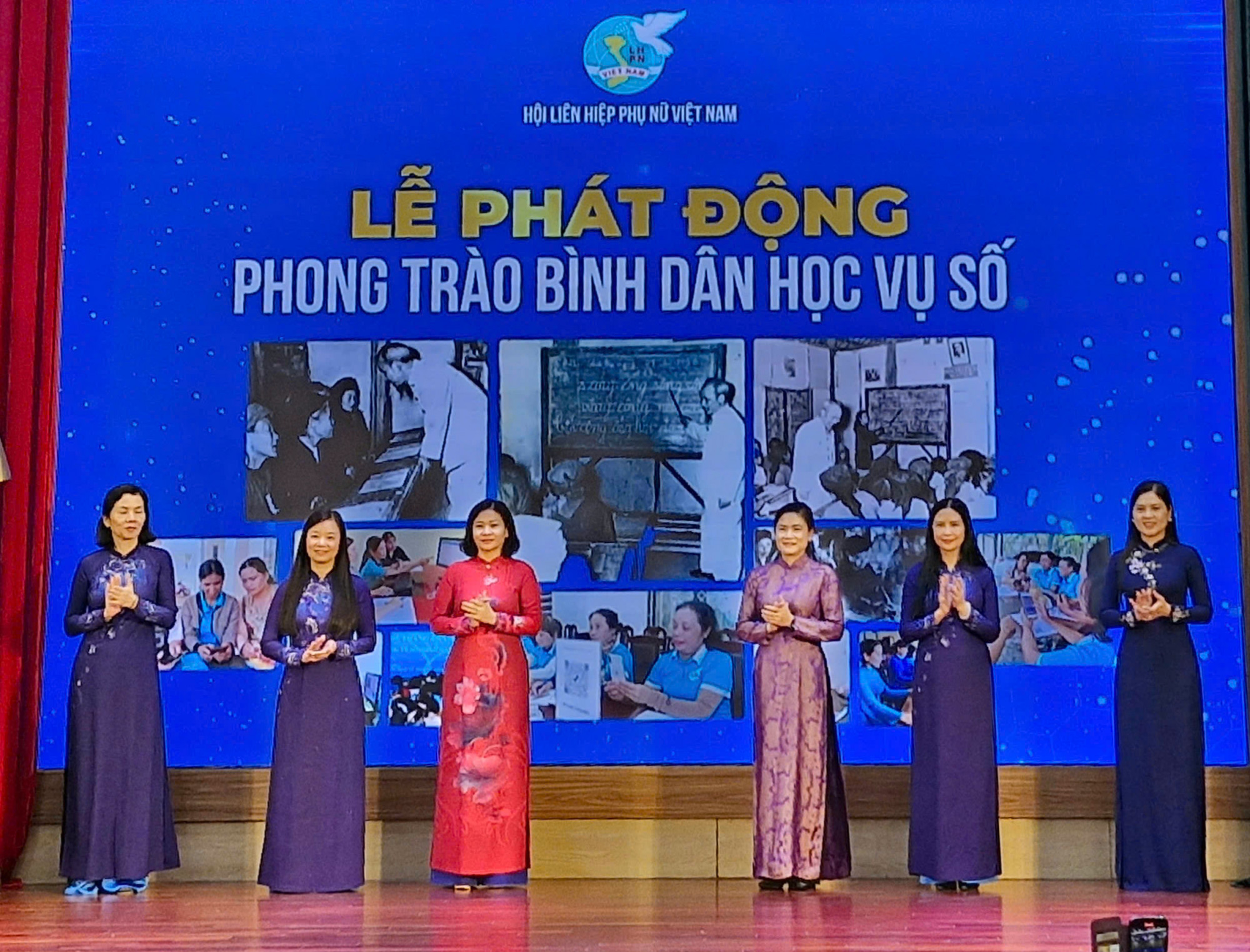 Hội LHPN Việt Nam phát động chương trình Bình dân học vụ số, sáng 4/6 - ảnh: H.Anh