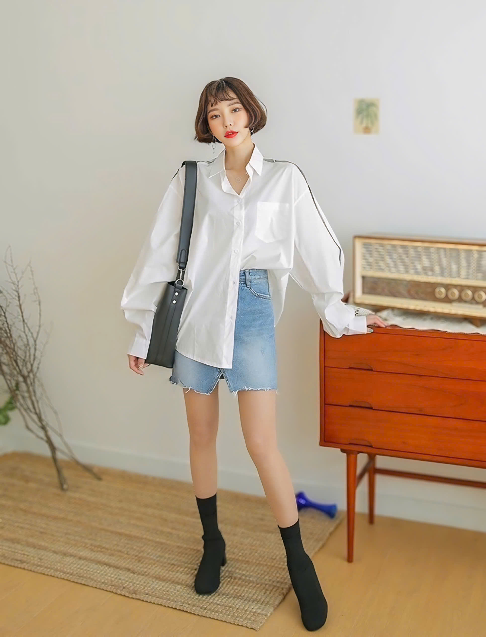 Áo sơ mi oversized: