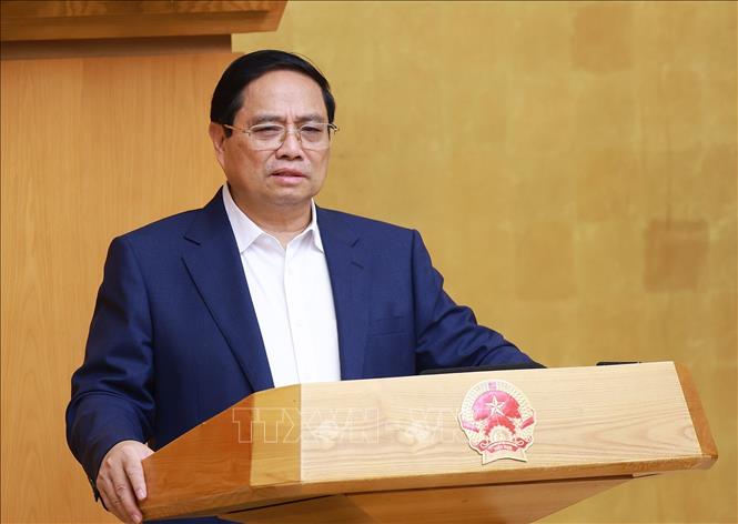 Thủ tướng Phạm Minh Chính: Biểu dương tinh thần 'làm ngày, làm đêm, làm thêm ngày nghỉ' Thủ tướng Phạm Minh Chính chủ trì Phiên họp Chính phủ thường kỳ tháng 5 năm 2025. Ảnh: Dương Giang/TTXVN