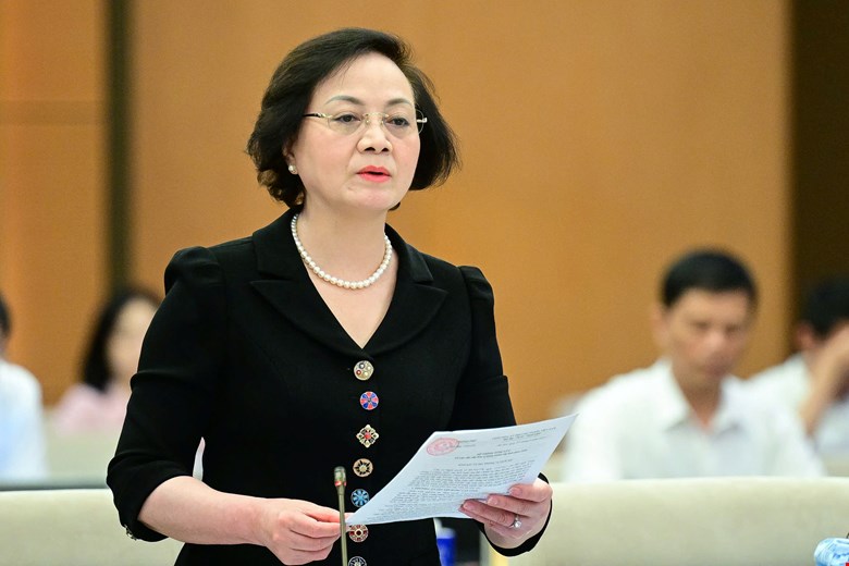 Ghép tên xã và huyện như phường Xuân Hương - Đà Lạt là quá dài Bộ trưởng Bộ Nội vụ Phạm Thị Thanh Trà - ảnh: QH