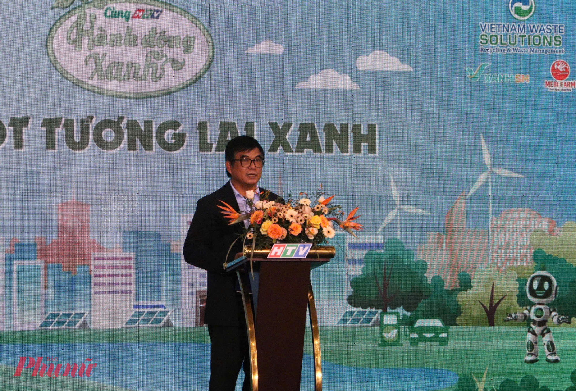 Nhà báo Cao Anh Minh - Tổng Giám đốc Đài  Truyền hình Thành phố Hồ Chí Minh - phát biểu