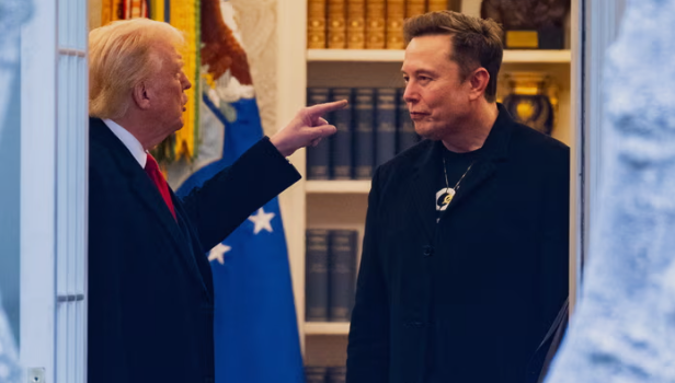 Donald Trump và Elon Musk vào tháng 3. Ảnh: Roberto Schmidt / AFP / Getty Images