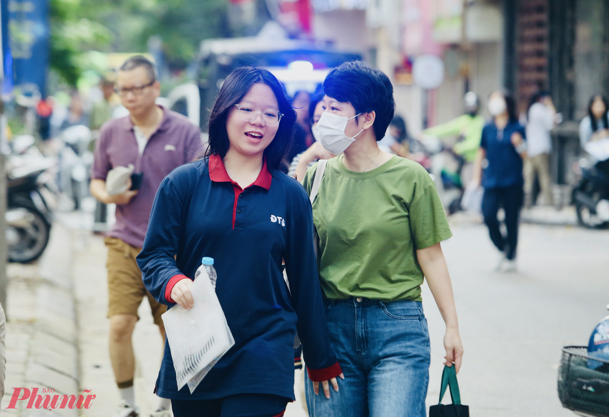 Thí sinh đến điểm thi rất tự tin và thoải mái tâm lý.