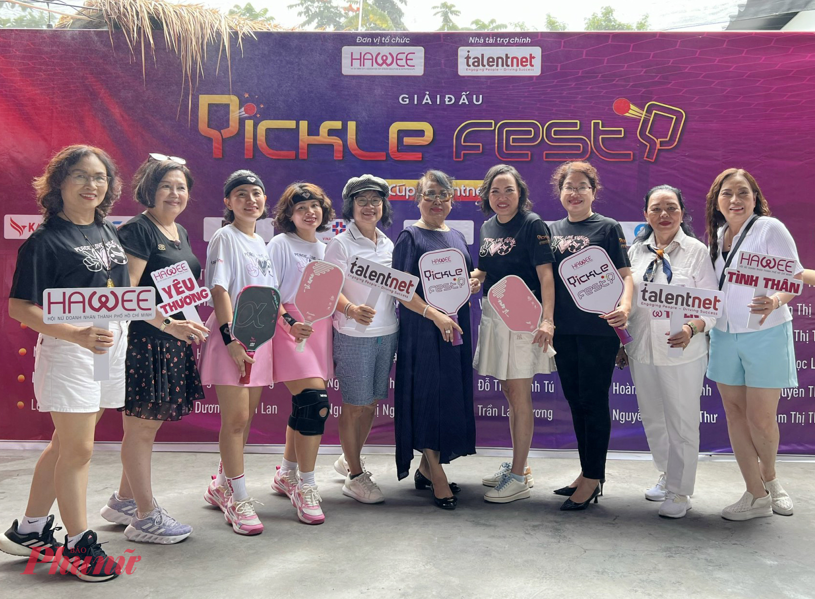 Hội Nữ doanh nhân TPHCM (HAWEE) với sự đồng hành của Công ty CP Kết nối Nhân tài (Talentnet) tổ chức giải đấu HAWEE PickleFest 2025 tranh cúp Talentnet