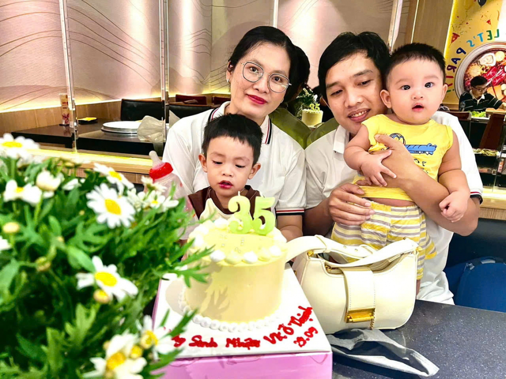 Hỗ trợ phụ nữ sinh đủ 2 con trước 35 tuổi: Cần nhưng chưa đủ Gia đình chị Đặng Thị Thu Phương “về đích” với 2 con trước tuổi 35 - Ảnh do nhân vật cung cấp