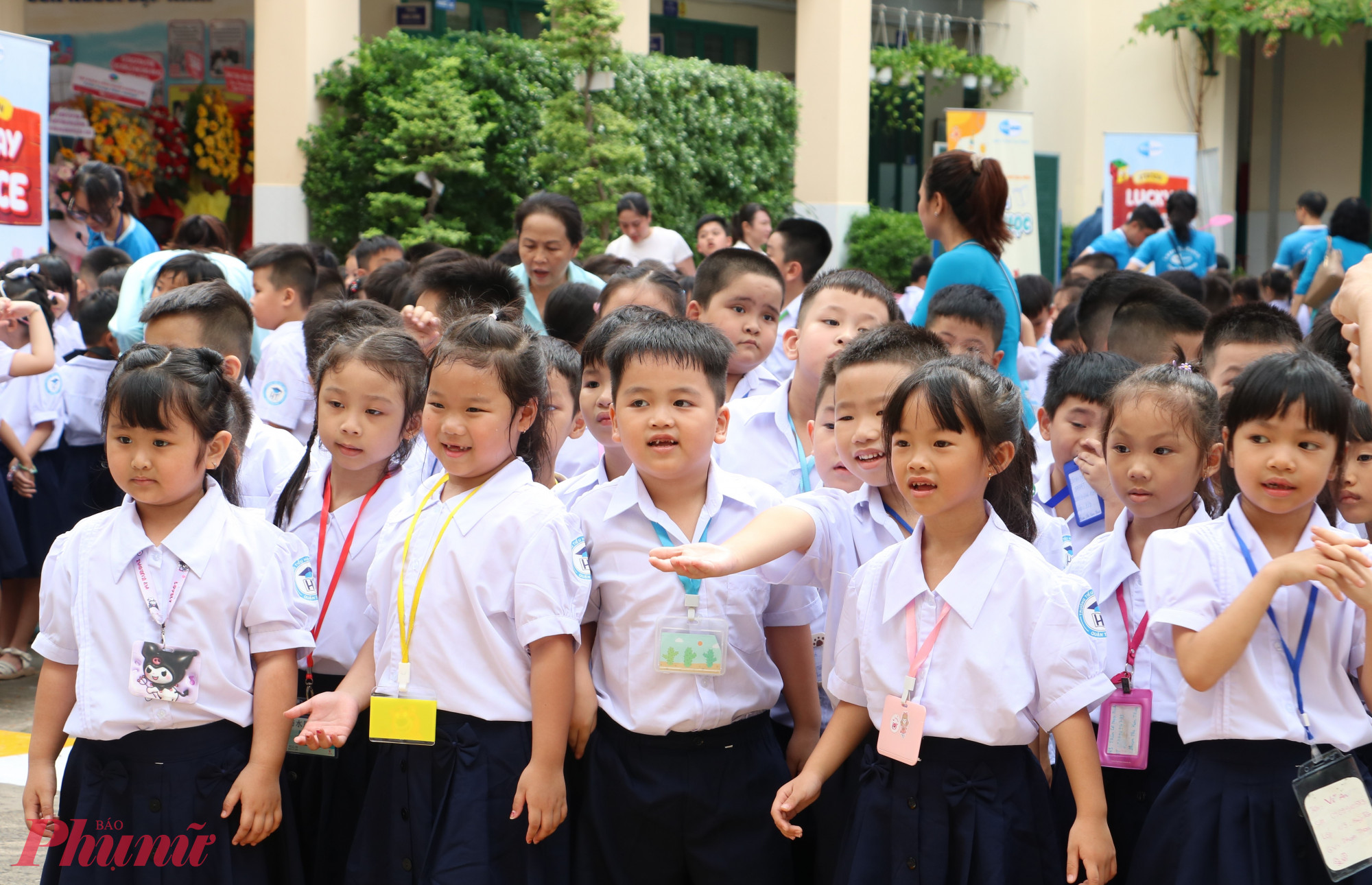 Học sinh Trường tiểu học Hiệp Tân (quận Tân Phú, TPHCM) - Ảnh: Trang Thư