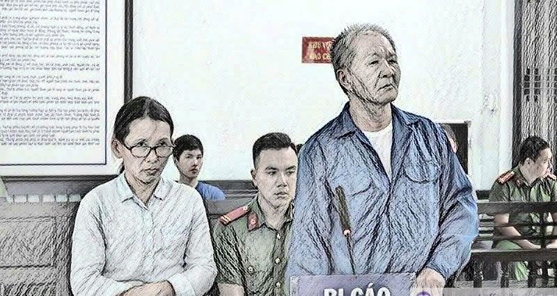 Bị cáo Nguyễn Đình Trung  tại phiên tòa xét xử