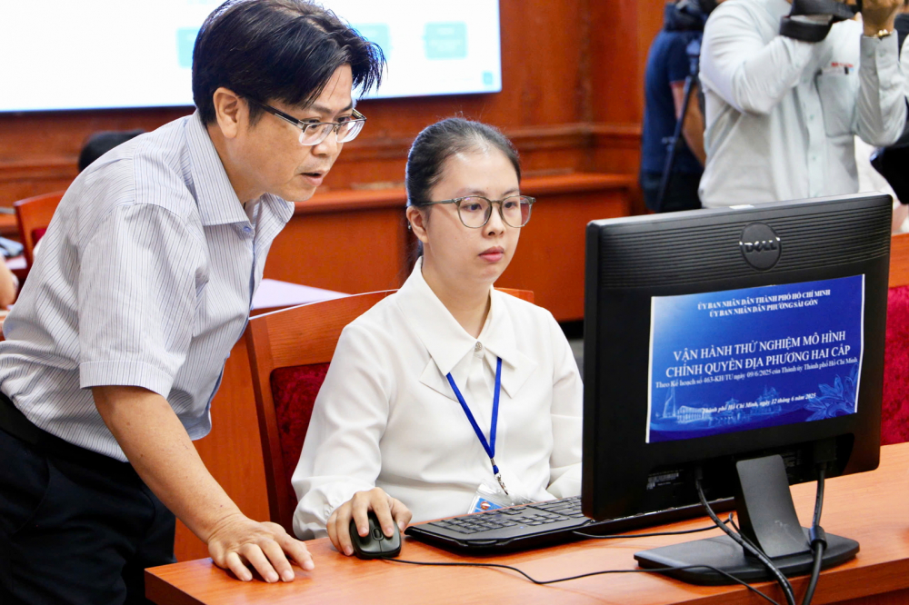 TPHCM “chạy thử” thành công mô hình chính quyền 2 cấp Phường Sài Gòn mới vận hành thử nghiệm mô hình chính quyền địa phương cấp xã - ẢNH: THANH TÂM