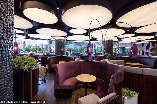 The Plaza Seoul – Seoul, Hàn Quốc  Tọa lạc đối diện quảng trường Seoul Plaza nổi tiếng, The Plaza Seoul gây ấn tượng với thiết kế hiện đại, ẩm thực cao cấp và vị trí thuận tiện để khám phá các di tích lịch sử của thủ đô Hàn Quốc.  Một điểm nhấn đặc biệt của khách sạn là hồ bơi trong nhà nằm trên tầng 18, nơi du khách có thể tận hưởng cảm giác bơi lội ở độ cao chót vót, giữa khung cảnh thành phố sôi động.  Thành viên Hotels.com đặt phòng thông qua chương trình VIP Access sẽ được tặng một chai rượu vang miễn phí, mang đến trải nghiệm nghỉ dưỡng thêm phần tinh tế.  Giá phòng: Từ 157 bảng Anh/đêm cho hai người khi đặt qua Hotels.com.