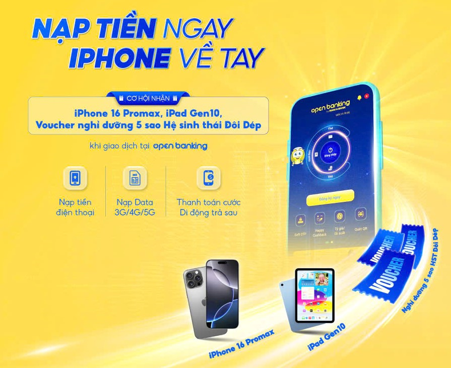 Khách hàng có cơ hội trúng thưởng iPhone 16 cùng nhiều phần quà hấp dẫn khác