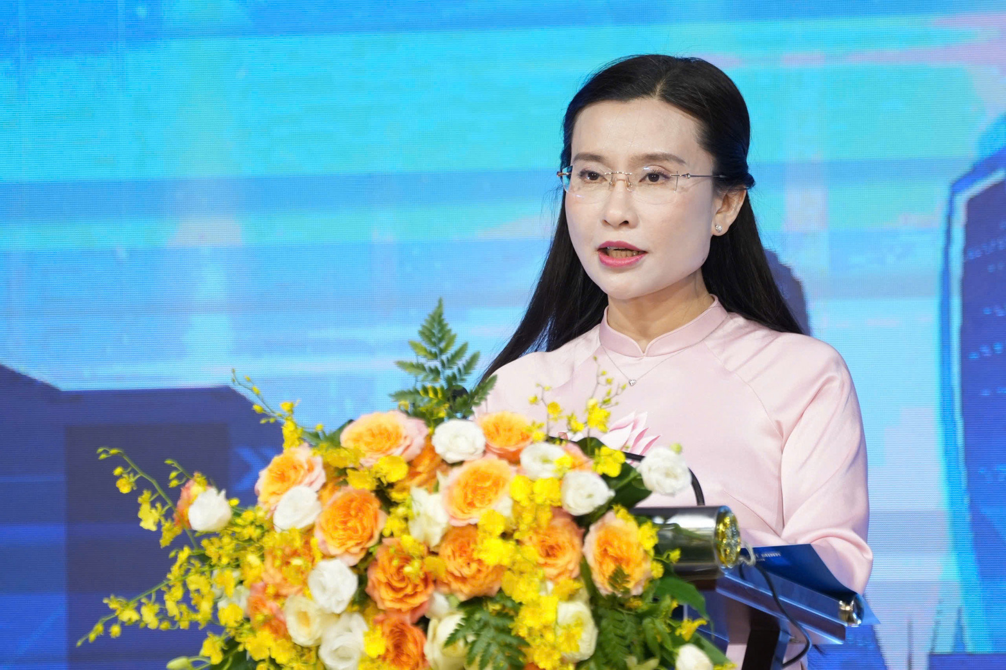 Bí thư Trung ương Đoàn, Chủ tịch Hội đồng Đội Trung ương Nguyễn Phạm Duy Trang phát biểu tại lễ trao giải