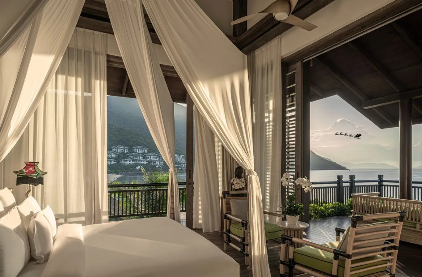 Một góc nhìn từ một phòng của InterContinental Danang Sun Peninsula, khu nghỉ dưỡng đã thắng giải năm nay - Ảnh: InterContinental Danang Sun Peninsula