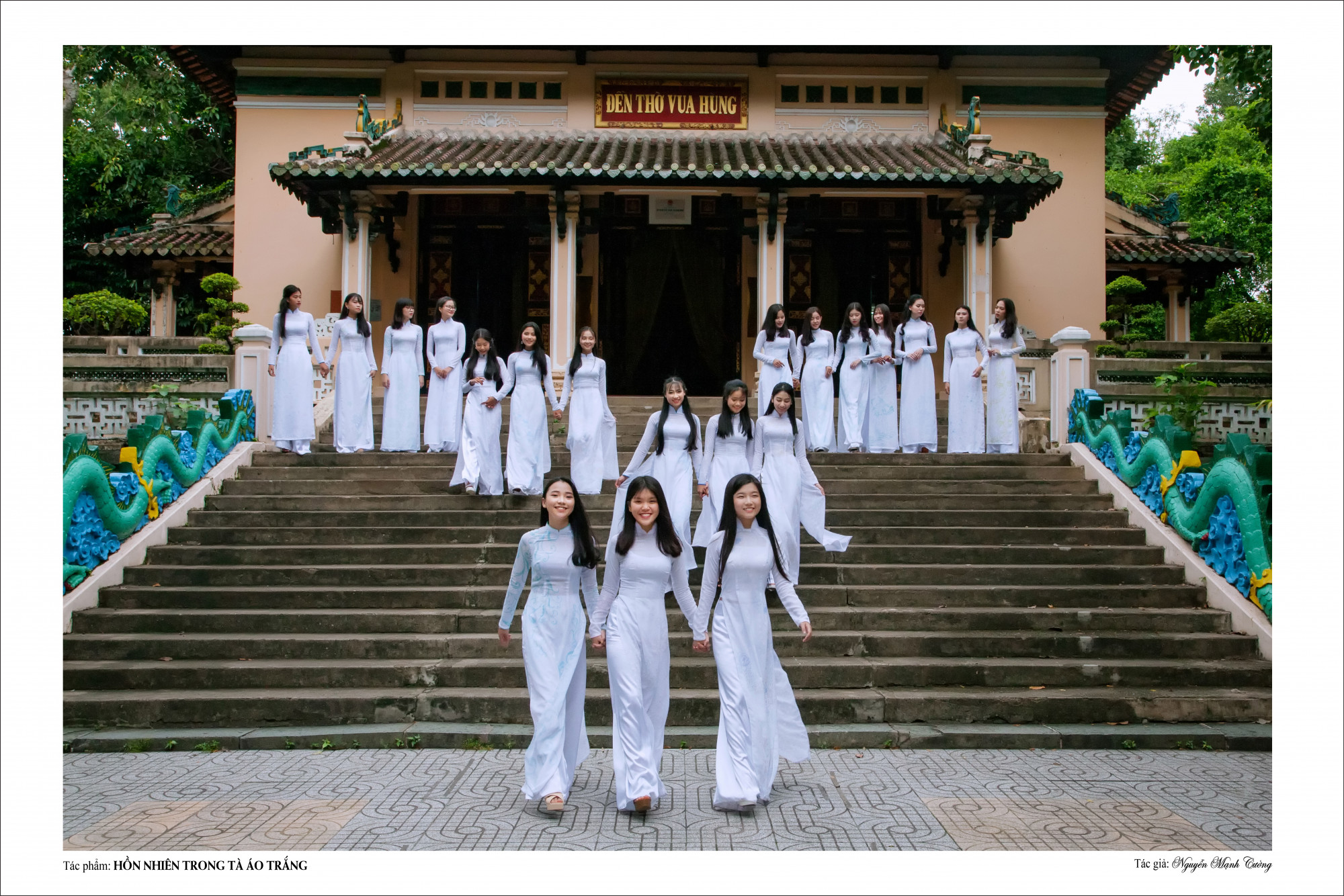 Tác phẩm Hồn nhiên trong tà Áo dài tráng của tác giả Nguyễn Mạnh Cường
