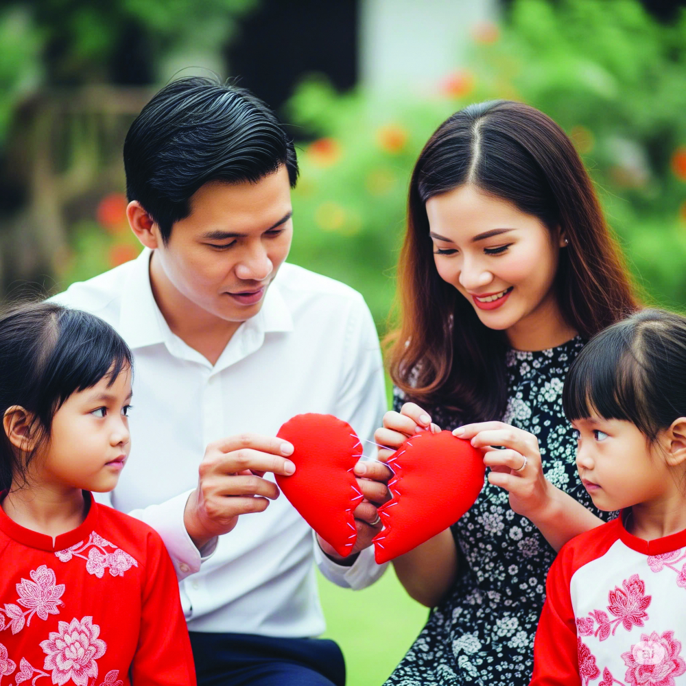 Biến sự khác biệt thành điều thú vị trong hôn nhân Có những cặp đôi tưởng chừng khó hòa hợp, nhưng chính sự khéo léo hòa điệu những khác biệt ấy lại có thể biến khoảng cách thành sợi dây gắn kết Ảnh minh họa do trí tuệ nhân tạo (AI) tạo nên