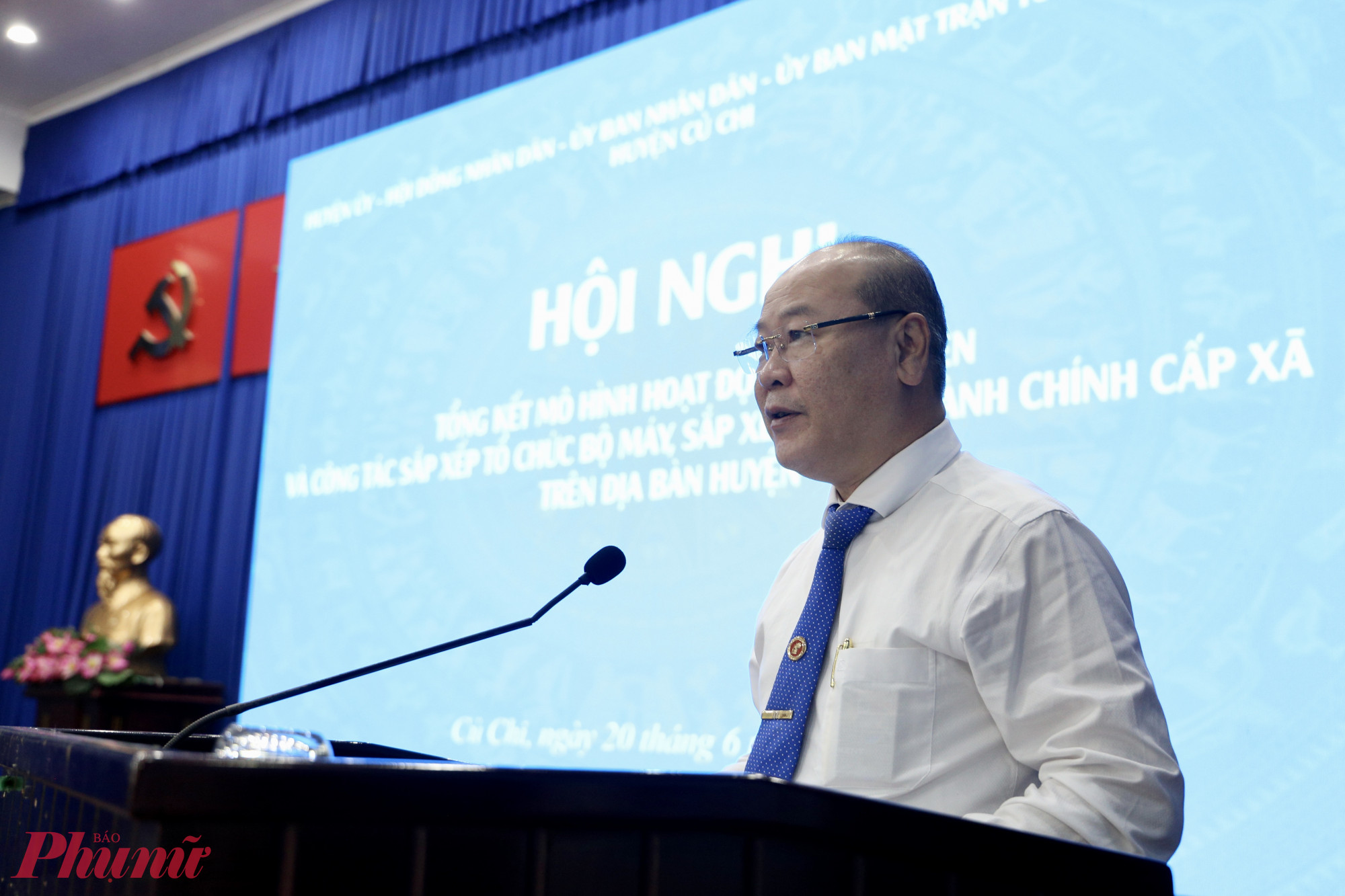 Ông Nguyễn Quyết Thắng - Bí thư Huyện uỷ Củ Chi - Ảnh: Thanh Tâm