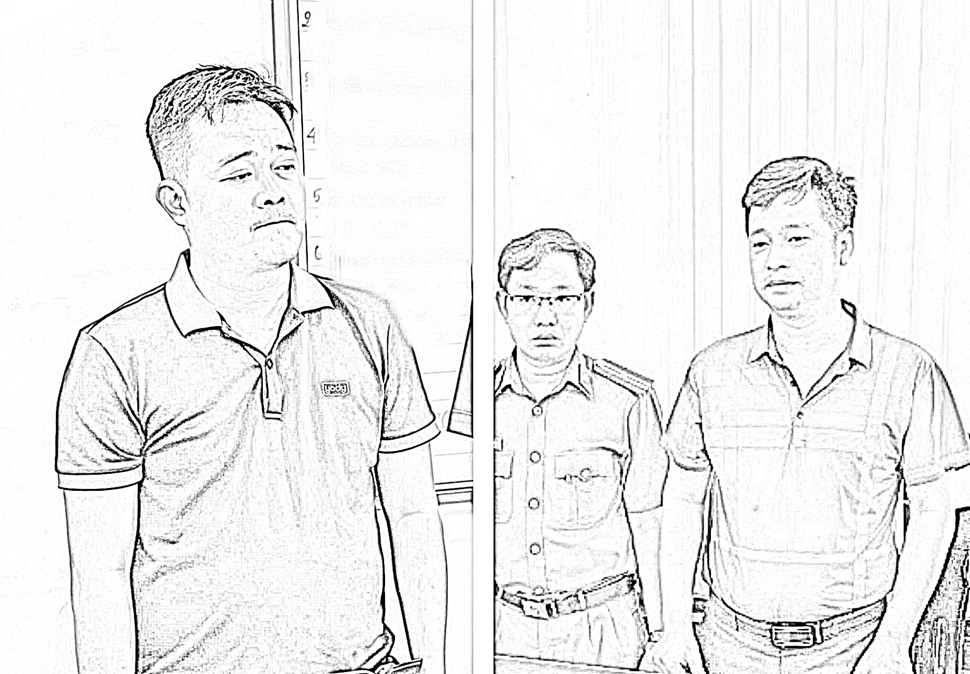 Bị can Đạt và Bình. Ảnh. CTV.