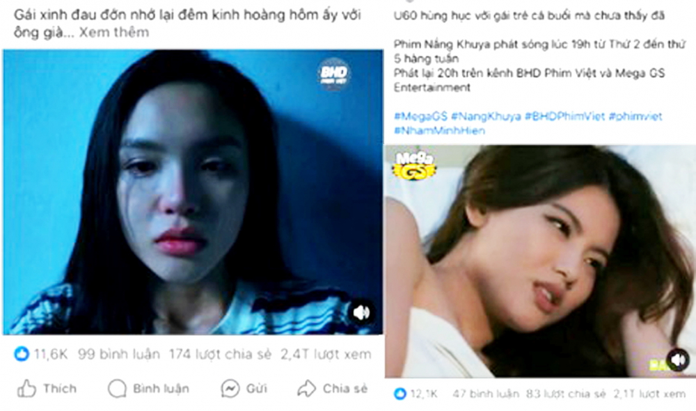 Các clip và status quảng bá phim  Nắng khuya thu hút hơn 2 triệu lượt xem  - Ảnh chụp màn hình