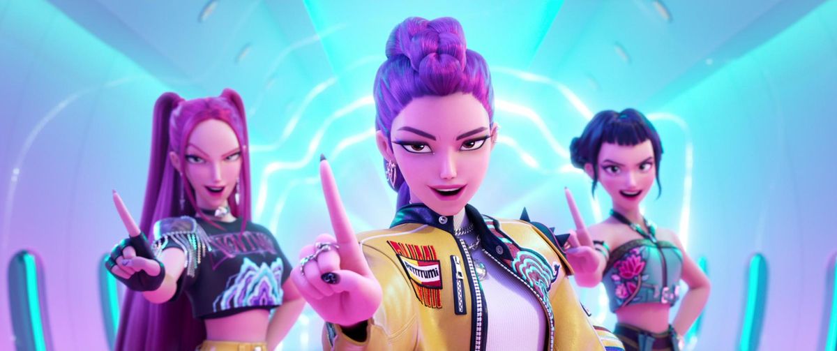 Một cảnh trong bộ phim hoạt hình K-pop Demon Hunters