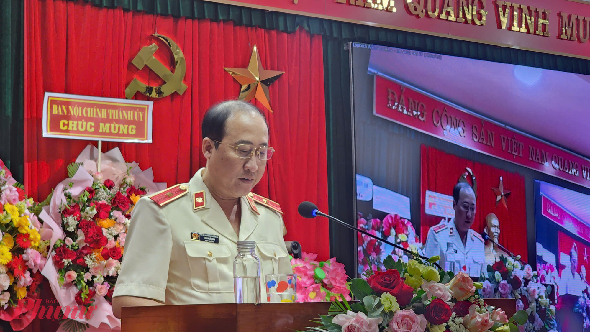 Ông Trần Hoài Nam phát biểu tại lễ bổ nhiệm