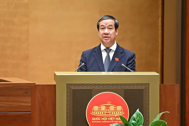 Bộ trưởng Bộ Giáo dục và Đào tạo Nguyễn Kim Sơn - ảnh: Media Quốc hội