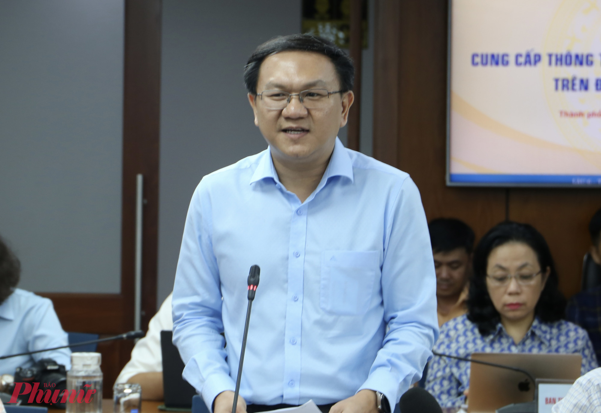 Ông Lâm Đình Thắng – Giám đốc Sở Khoa học và Công nghệ TPHCM nhấn mạnh vai trò tiên phong của báo chí trong lan tỏa tinh thần đổi mới sáng tạo và thúc đẩy triển khai Nghị quyết 57 - Ảnh: Thanh Tâm