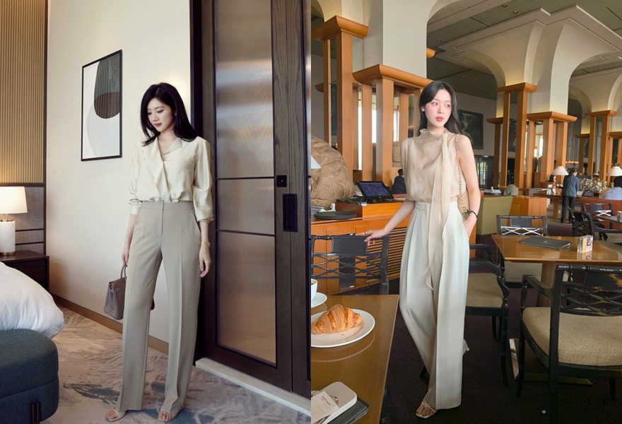 Quần tây ống rộng: