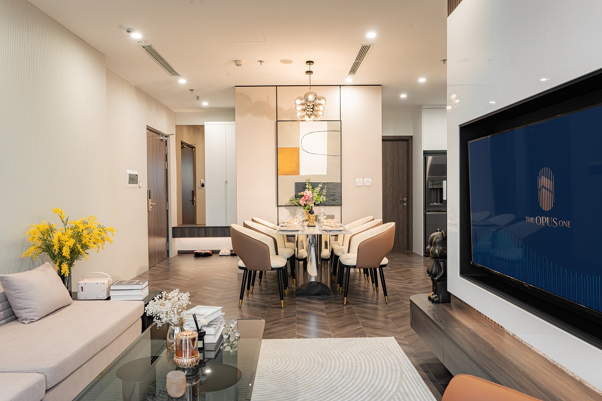 Với số vốn chỉ từ 400 triệu đồng khách hàng có thể sở hữu căn hộ The Opus One cùng hệ tiện ích cao cấp