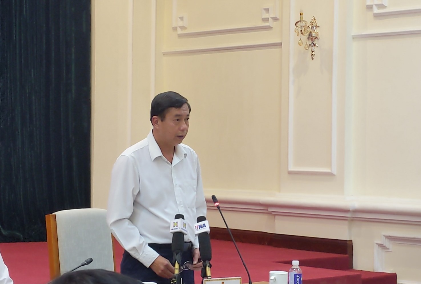 Thiếu tướng Trần Đình Chung tại họp báo về kỳ thi tốt nghiệp THPT năm 2025 