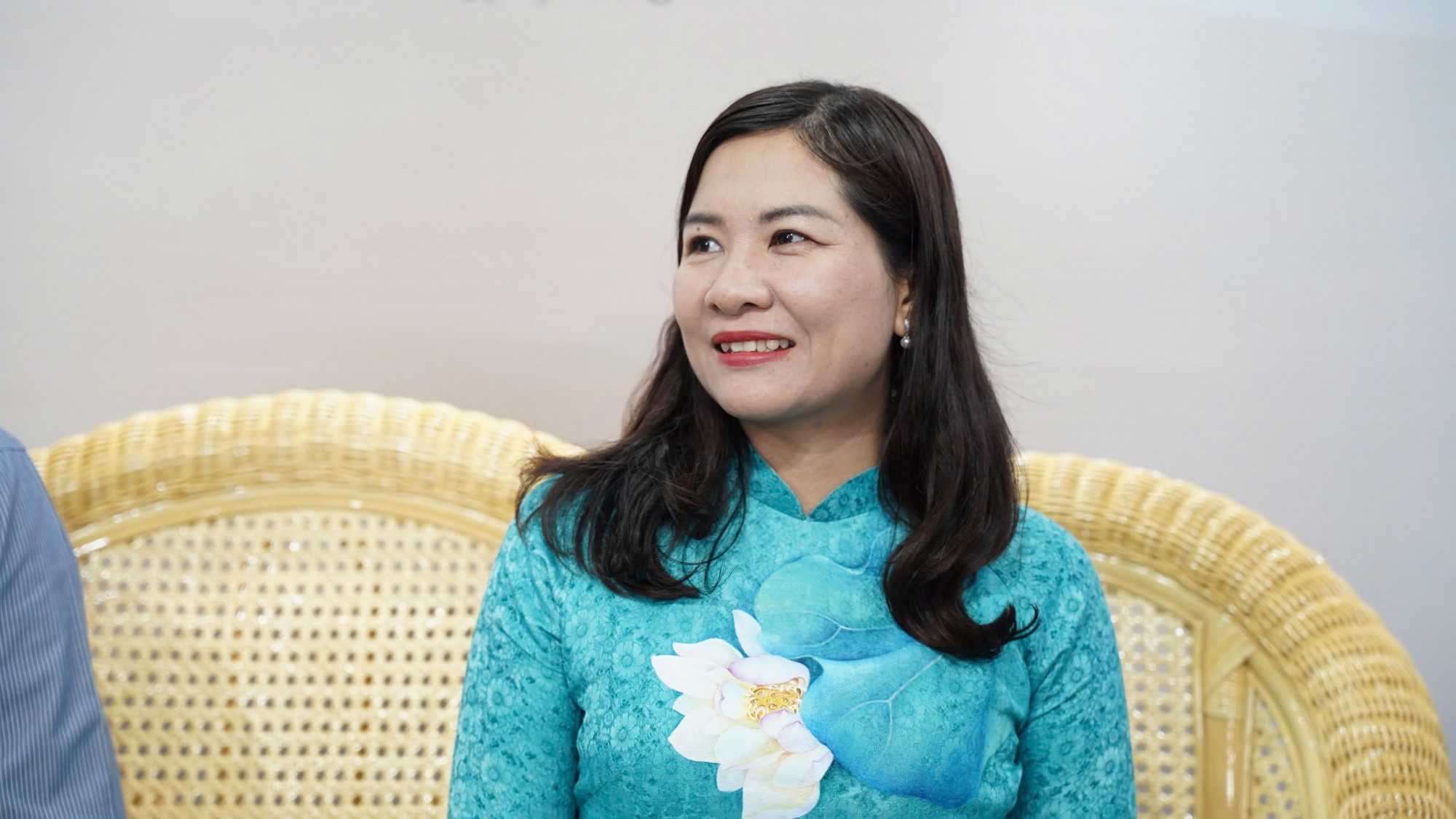 Talk show "Kê lại chỗ lệch trong hôn nhân": Thiết lập tiêu chuẩn để hôn nhân bền vững -Bà Nguyễn Thị Ngọc Linh - Phó chủ tịch Hội LHPN TPHCM - Ảnh: Nhã Chân