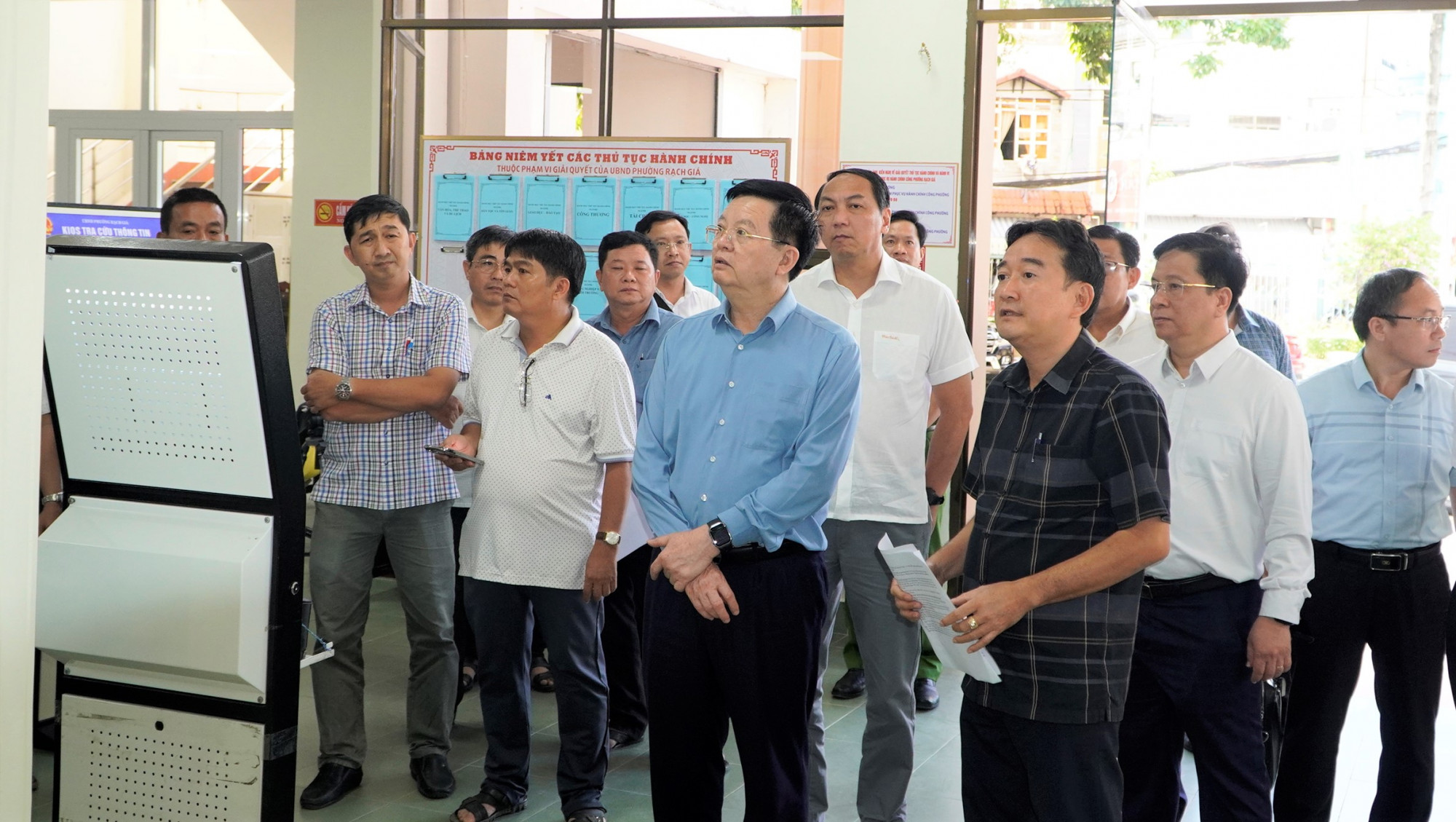 Phó Thủ tướng Mai Văn Chính kiểm tra công tác vận hành chính quyền 2 cấp tại Kiên Giang - Ảnh CTV