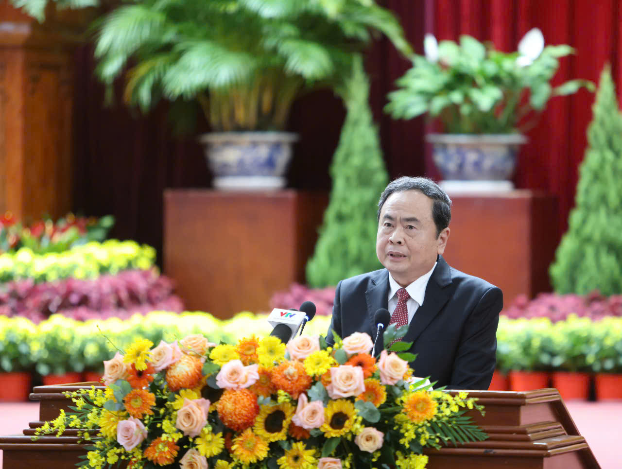 Chủ tịch Quốc hội Trần Thanh Mẫn phát biểu. Ảnh: Trung Phạm