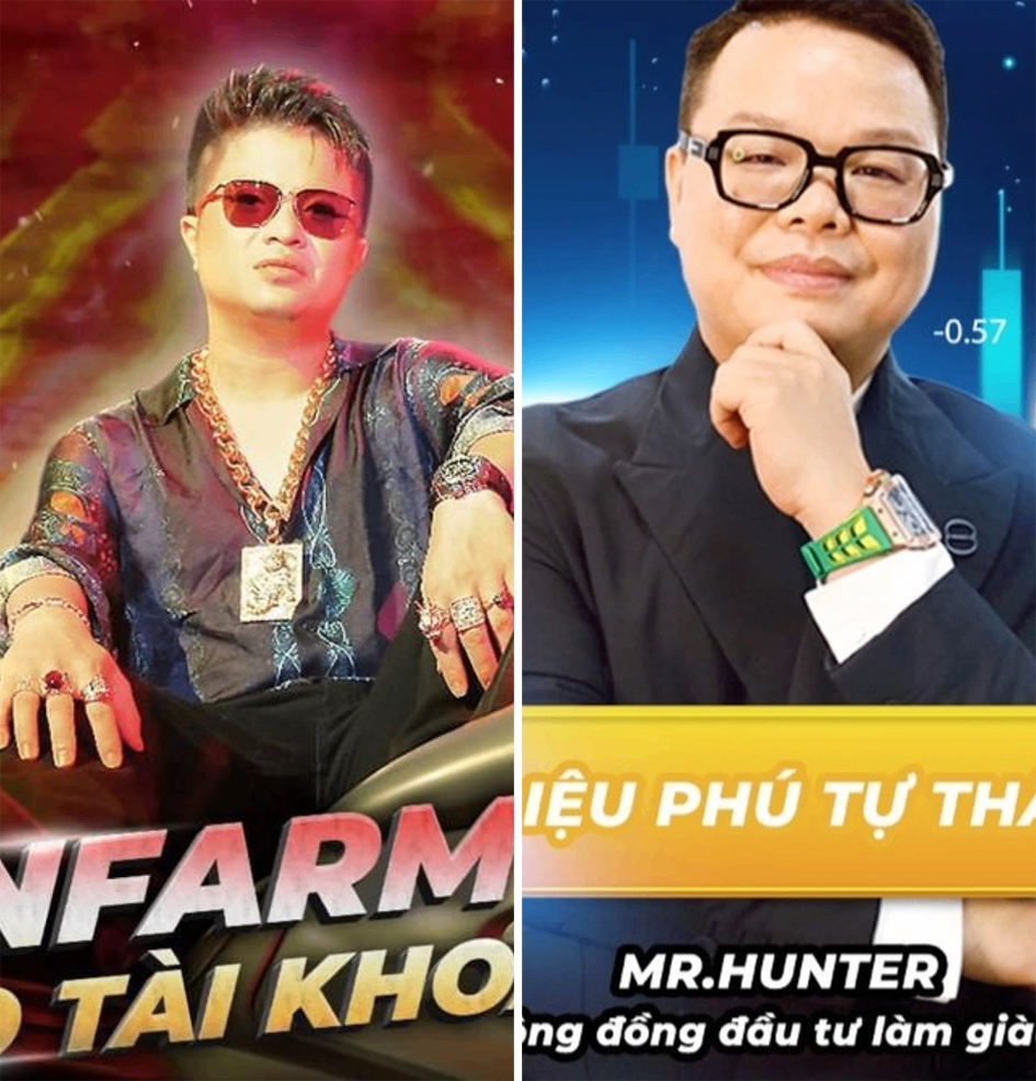 Mr. Pips (trái) và Mr. Hunter (phải) bị khởi tố vào tháng 12/2024 - Nguồn ảnh: Internet