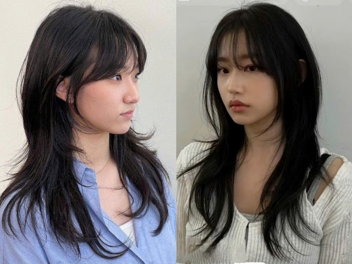 Tóc Hush cut là kiểu layer nhẹ mang phong cách Hàn quốc, tạo cảm giác bay nhẹ và hài hòa cho tổng thể khuôn mặt. Những lọn tóc được cắt tầng sát vào má, ôm nhẹ theo đường nét gương mặt để tăng độ cân đối và giúp các đường cong trở nên mềm mại hơn. Kiểu tóc này đặc biệt phù hợp với những ai có khuôn mặt dài hoặc góc cạnh cần được “dịu hóa” bằng những đường cắt chuyển tầng đều và khéo léo. Với chất tóc mỏng, hush cut giúp tăng độ phồng tự nhiên mà không cần đến tạo kiểu phức tạp.